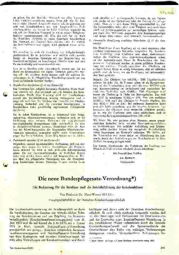 Vorschauseite 1: Die neue Bundespflegesatzverordnung