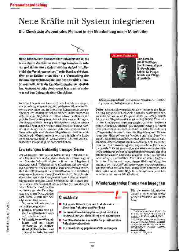 Vorschauseite 1: Neue Kräfte mit System integrieren