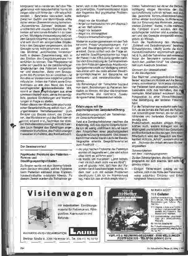 Vorschauseite 5: Psychische Probleme in der Krankenpflege