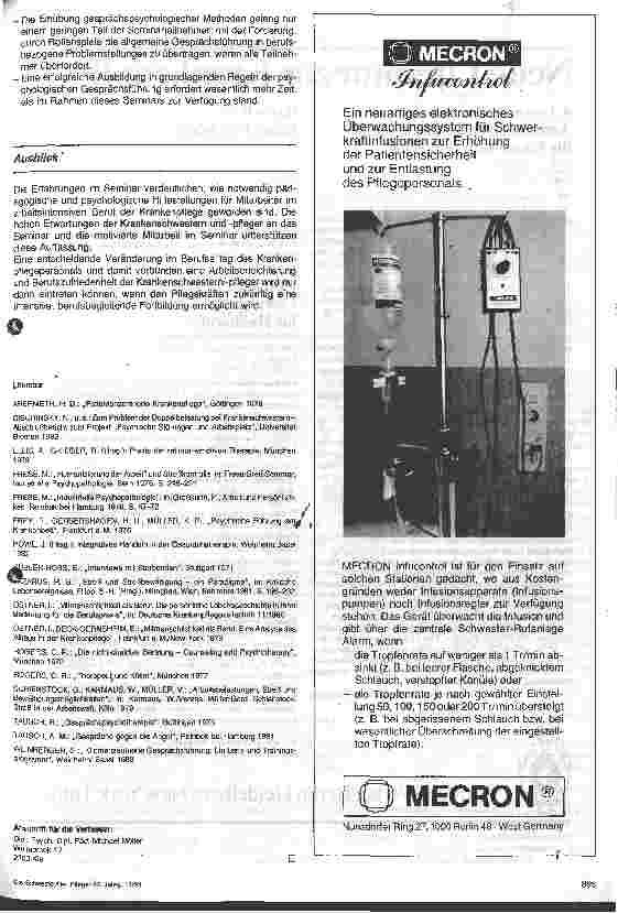 Vorschauseite 6: Psychische Probleme in der Krankenpflege