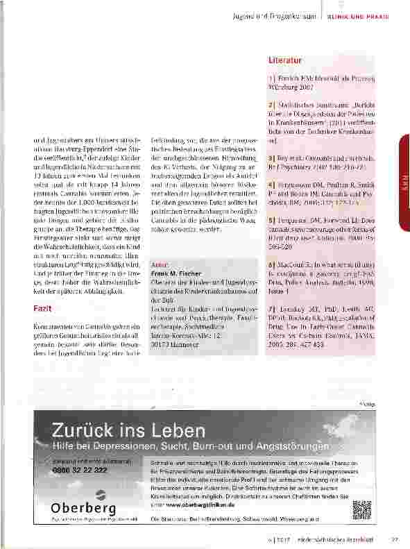 Vorschauseite 3: Cannabis bei Jugendlichen: Wo ist das Problem?