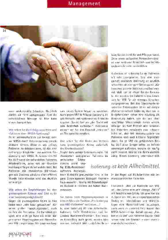 Vorschauseite 4: Hygiene ist Patientenrecht