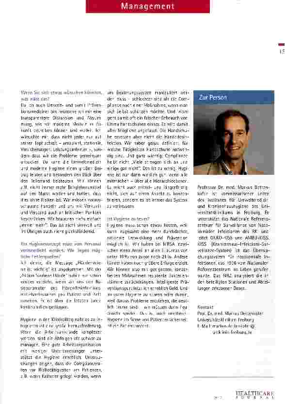 Vorschauseite 5: Hygiene ist Patientenrecht