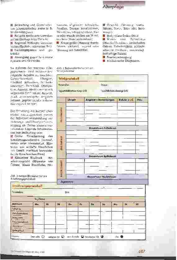 Vorschauseite 4: Ernährung und Flüssigkeitsversorgung in der stationären Pflege