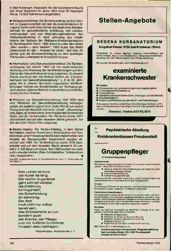 Vorschauseite 2: Bundesvereinigung für Gesundheitserziehung e.V.