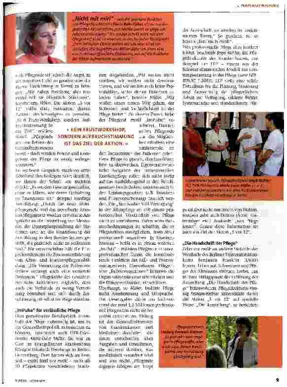 Vorschauseite 2: 5 vor 12 in der Pflege Heilberufe war dabei