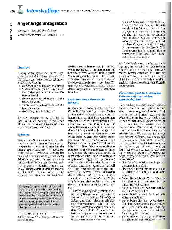 Vorschauseite 1: Angehörigenintegration