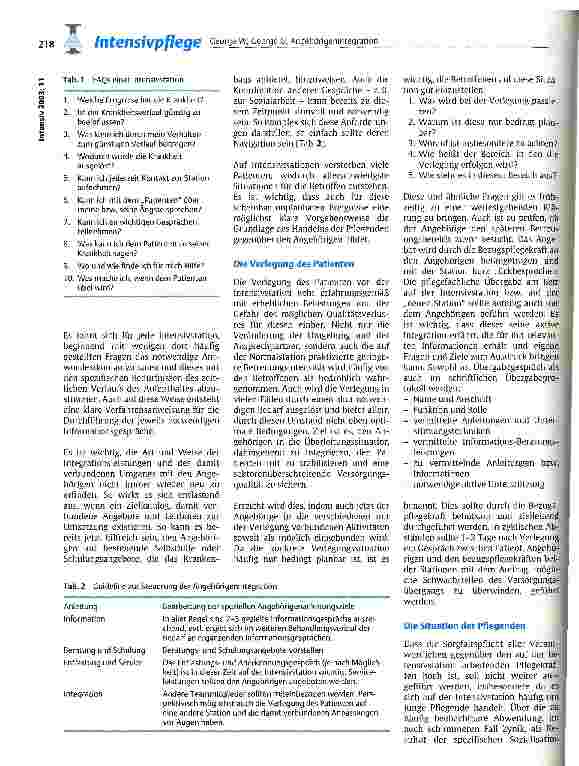 Vorschauseite 3: Angehörigenintegration