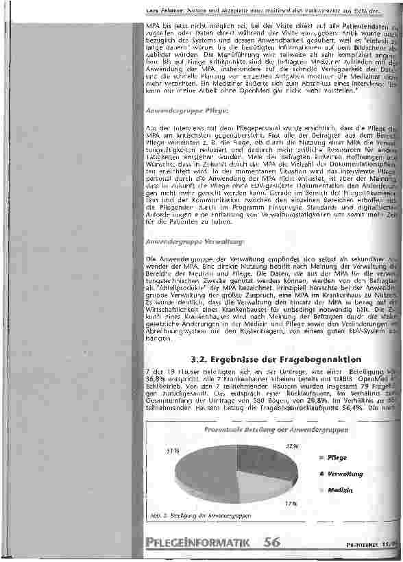 Vorschauseite 4: Nutzen und Akzeptanz einer multimedialen Patientenakte aus Sicht der Berufsgruppen Medizin, Pflege und Verwaltung