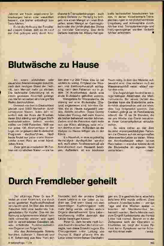 Vorschauseite 2: Lebensretter bei angeborenen Blutstörungen