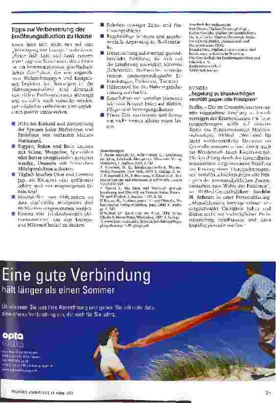 Vorschauseite 4: Mangelernährung im Alter - ein noch immer unterschätztes Risiko