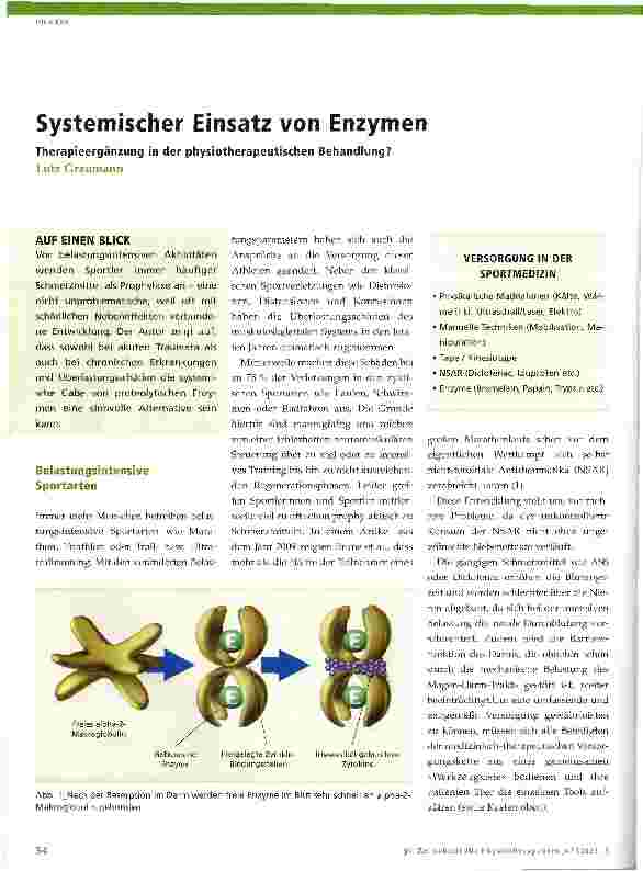 Vorschauseite 1: Systemischer Einsatz von Enzymen