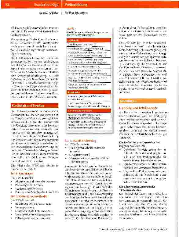 Vorschauseite 3: Konzeption eines Moduls„Train the Trainerfür das Lernsystem„Anästhesie FokussierteSonographie der DGAI