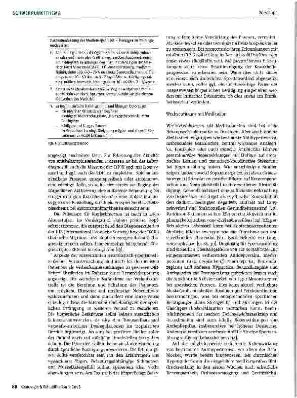 Vorschauseite 4: Sport und Bewegung bei neurologischen Erkrankungen - Herausforderung und Behandlungsperspektive für den betreuenden Neurologen