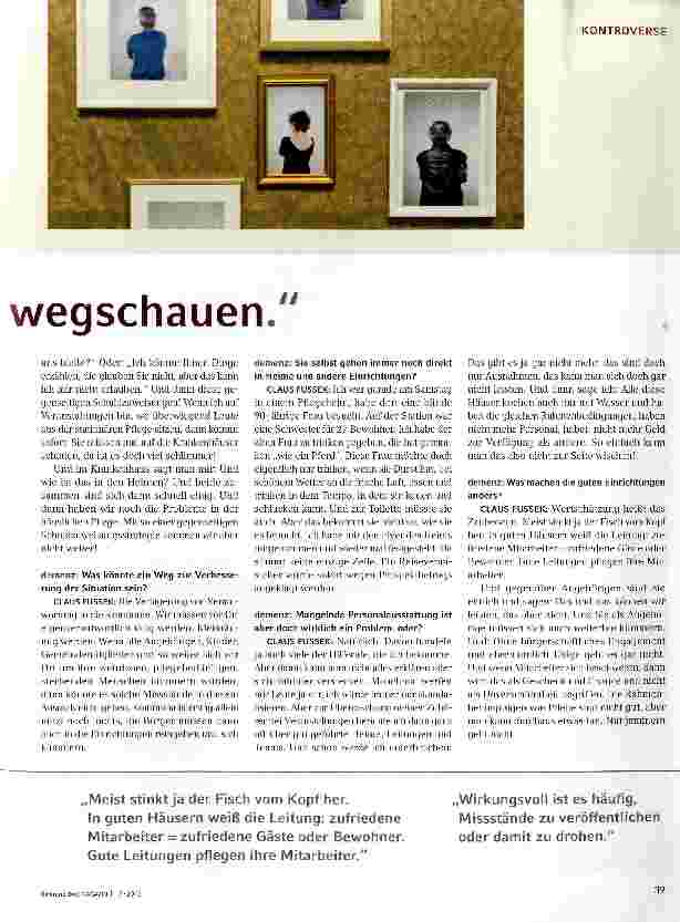 Vorschauseite 2: Wir dürfen nicht länger wegschauen