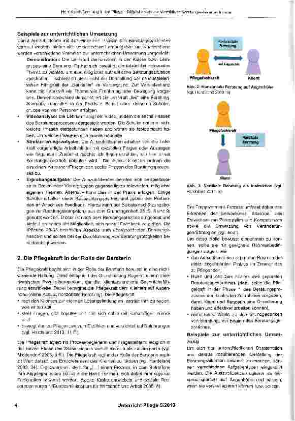 Vorschauseite 3: Beratung in der Pflege - Möglichkeiten zur Vermittlung beratungsrelevanter Inhalte