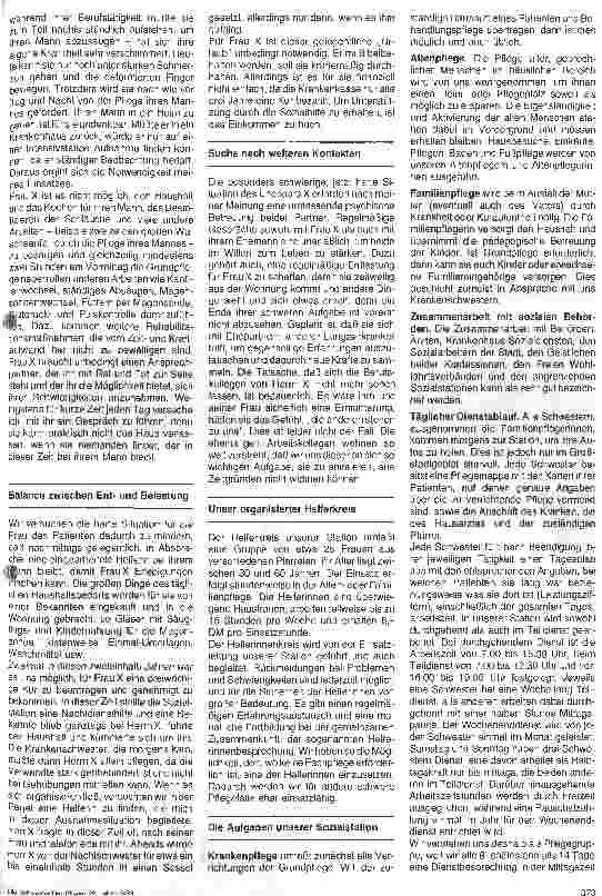 Vorschauseite 2: Gemeindekrankenpflege (3. Teil) Nach intensiver Krankenhausbehandlung - Herr X kommt nach Hause