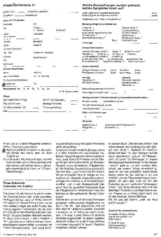 Vorschauseite 5: Gemeindekrankenpflege (3. Teil) Nach intensiver Krankenhausbehandlung - Herr X kommt nach Hause