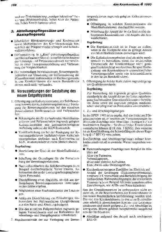 Vorschauseite 2: Sonderentgelte und Fallpauschalen gefährden bürgernahe Krankenhausversorgung Stellungnahme der Deutschen Krankenhausgesellschaft zur Grundkonzeption des neuen Entgeldsystems BMG