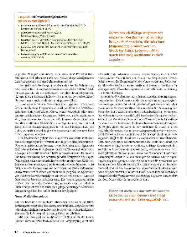 Vorschauseite 2: smoothfood® fünf Sterne für die Heimküche