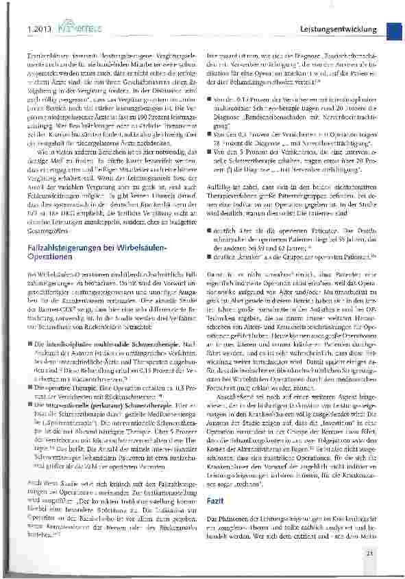 Vorschauseite 5: Mehrleistungen im Krankenhaus Mehr Sachlichkeit ist gefragt!