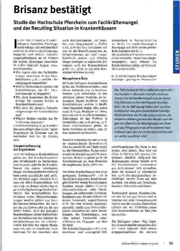 Vorschauseite 1: Brisanz bestätigt