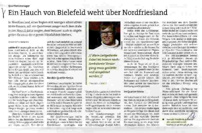 Vorschauseite 1: Ein Hauch von Bielefeld weht über Nordfriesland