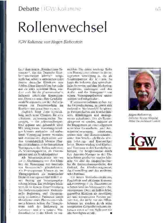 Vorschauseite 1: Rollenwechsel