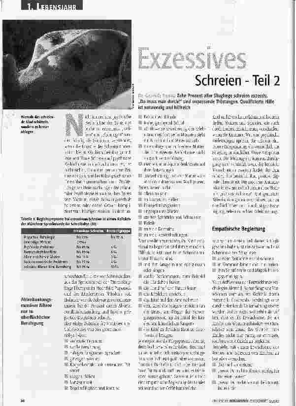 Vorschauseite 1: Exzessives Schreien - Teil 2
