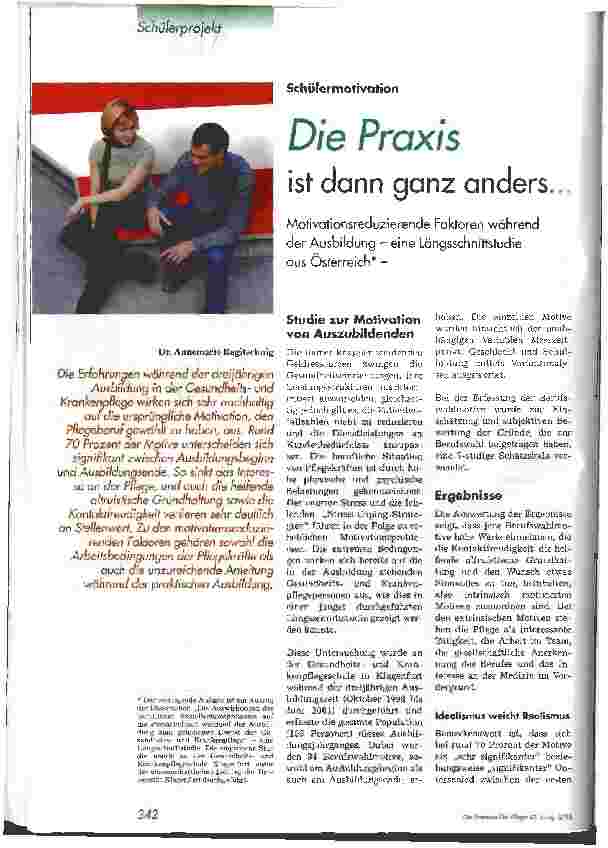 Vorschauseite 1: Die Praxis ist dann ganz anders. ..