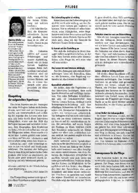 Vorschauseite 4: Lernen, um selbständig zu bleiben Wie Patienten mit einer chron.Krankheit lernen (Teil 2)