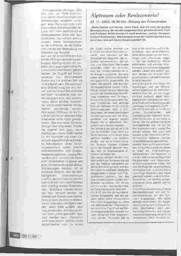 Vorschauseite 3: Was wäre, wenn ... rechtzeitig die Risiken minimieren ISDN und Sicherheit im Krankenhaus