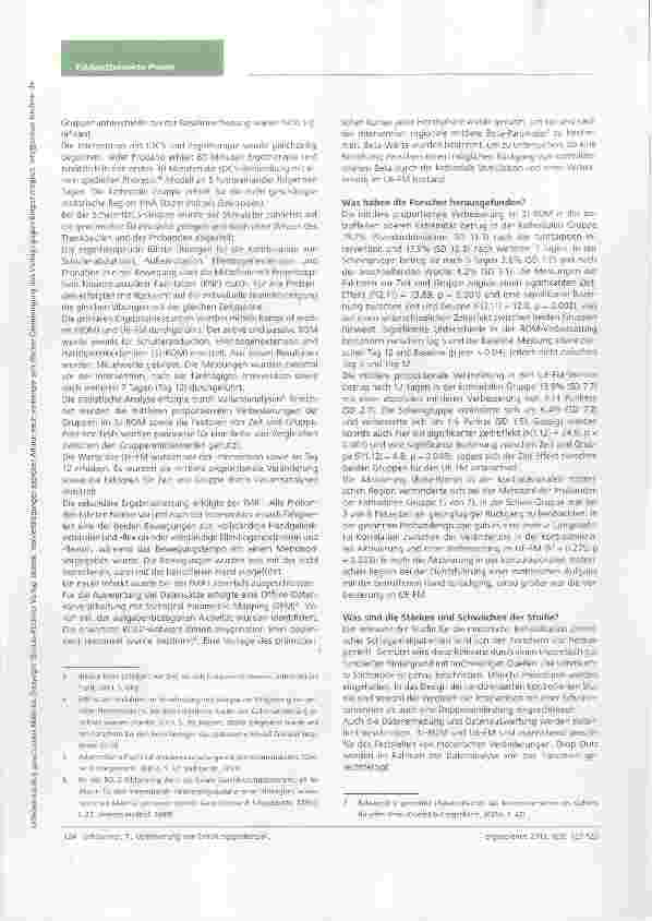 Vorschauseite 2: Nutzerfreundliche Studienzusammenfassung Optimierung von Erholungspotenzial durch gleichzeitige Ergotherapie und nicht-invasive Hirnstimulation mit tDCS