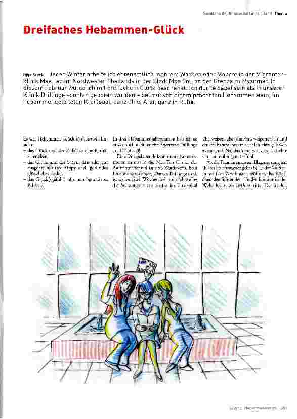 Vorschauseite 1: Dreifaches Hebammen-Glück
