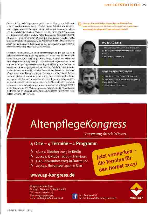 Vorschauseite 4: Trend geht zu alternativen Pflegeformen