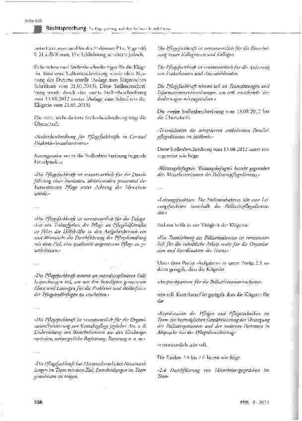 Vorschauseite 4: Zur Eingruppierung nach dem Tarifwerk der AVR-Caritas Anlage 32 der AVR-Caritas Vergütungsgruppe Kr 5 Nr. 2 des Anhangs E, Entgeltgruppe 8a, Stufe 6