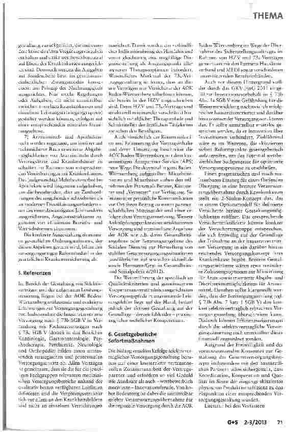 Vorschauseite 4: Wettbewerbselemente zur Stärkung der Versorgungsqualität