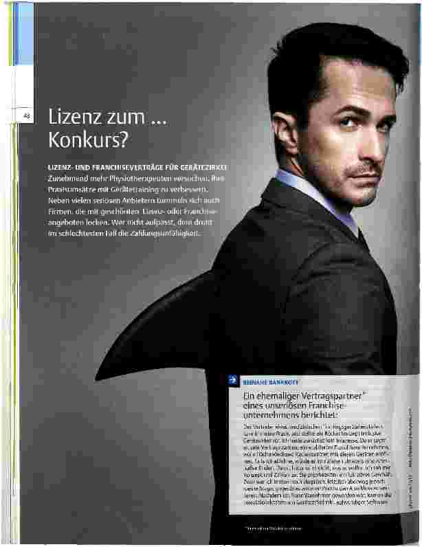 Vorschauseite 1: Lizenz zum... Konkurs?
