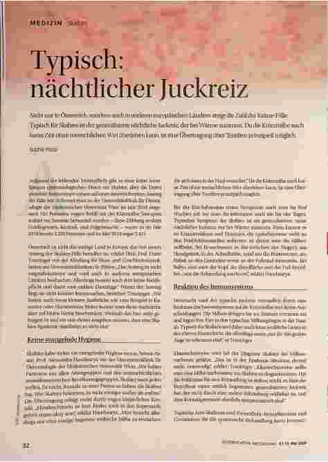 Vorschauseite 1: Typisch: nächtlicher Juckreiz
