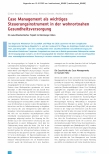 Vorschauseite 1: Case Management als wichtiges Steuerungsinstrument in der wohnortnahen Gesundheitsversorgung