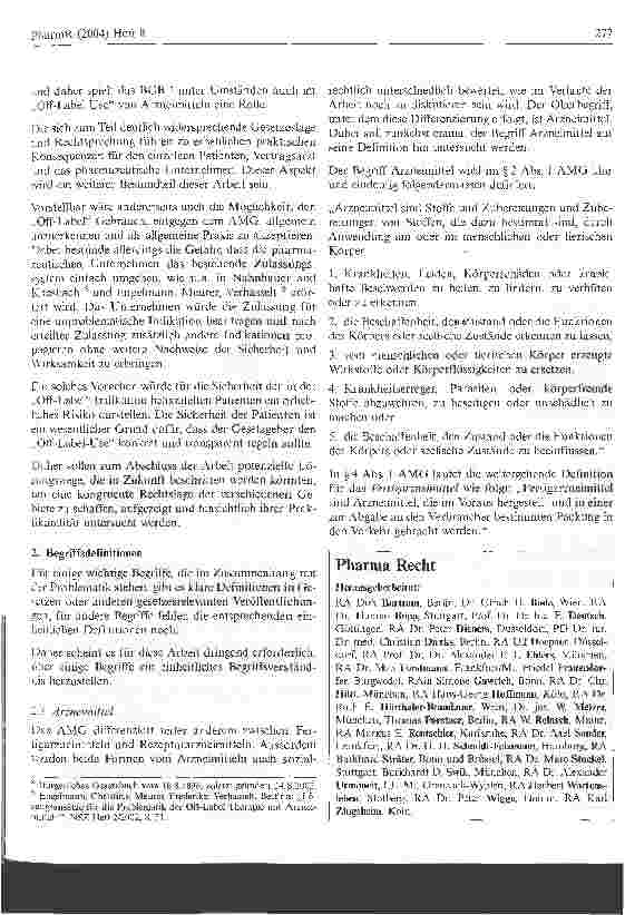 Vorschauseite 3: Die zulassungsüberschreitende Anwendung von Humanarzneimitteln (Off-Label-Use) in Deutschland