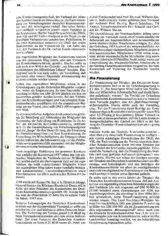 Vorschauseite 2: 40 Jahre Deutsches Krankenhausinstitut e. V. 1953 - 1993