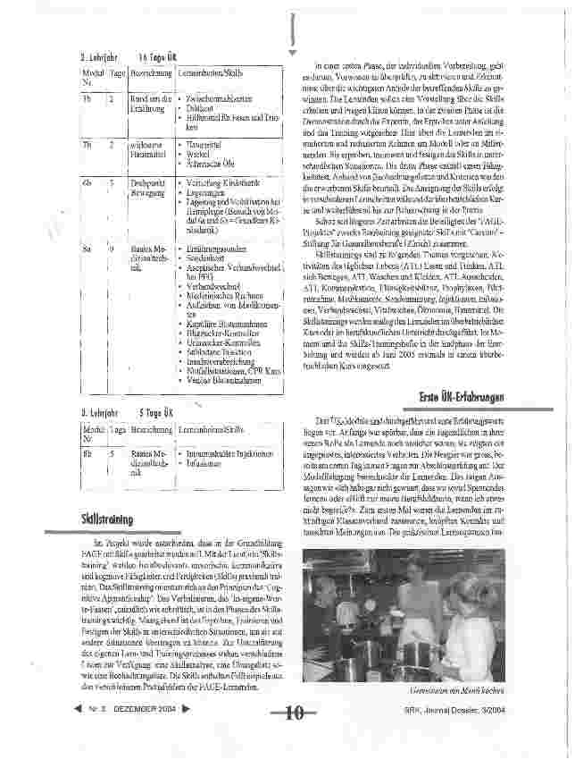Vorschauseite 3: Die überbetrieblichen Kurse Fachangestellte/r Gesundheit der OdA Gesundheit beider Basel