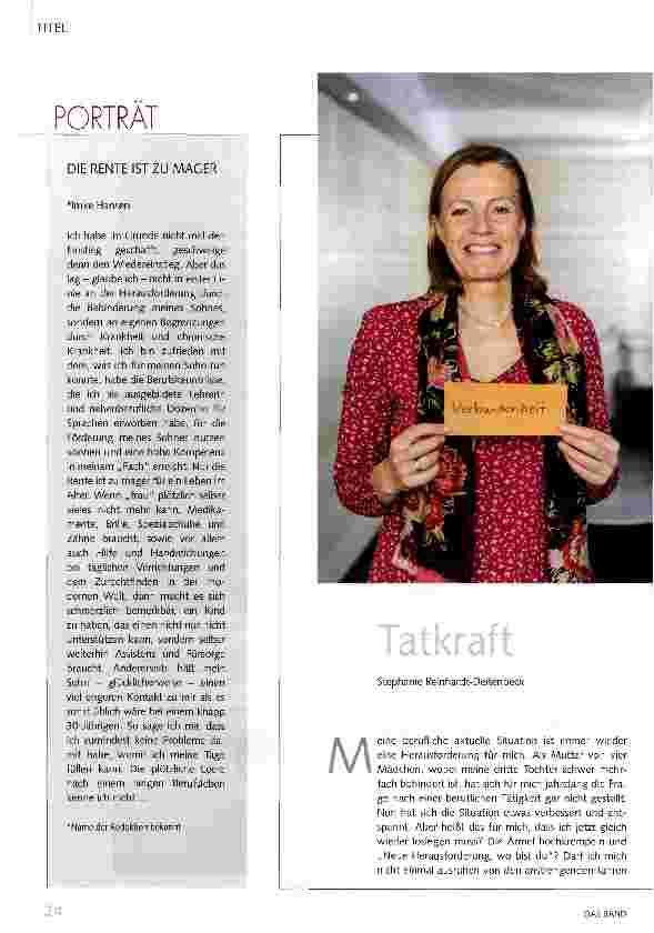 Vorschauseite 1: Tatkraft