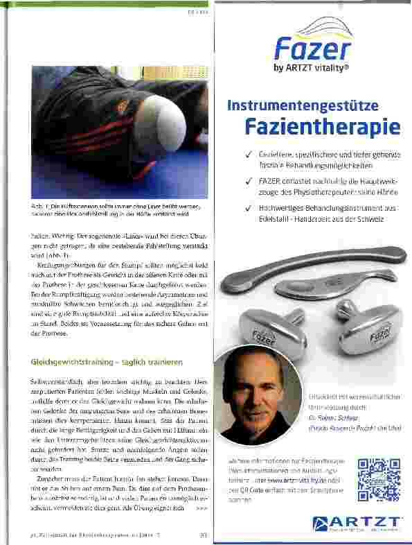 Vorschauseite 2: »Hand in Hand« - Prothesenversorgung und Physiotherapie bei Amputationspatienten