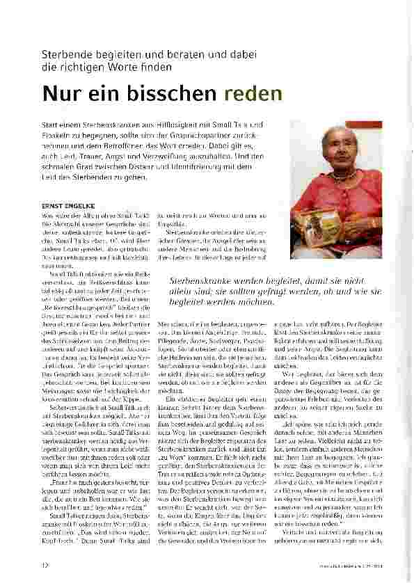 Vorschauseite 1: Nur ein bisschen reden