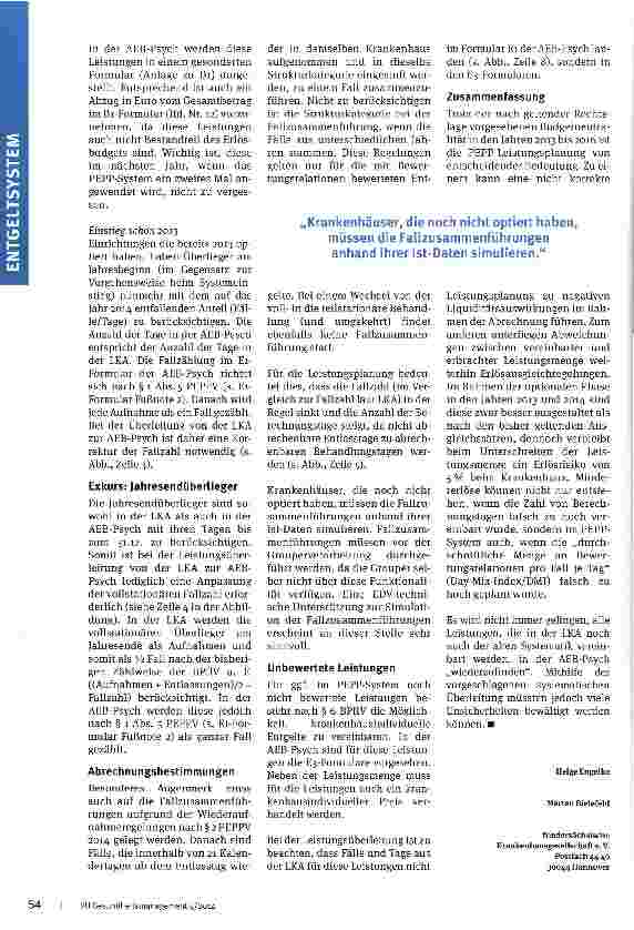 Vorschauseite 4: Auf der Suche nach den Überliegern