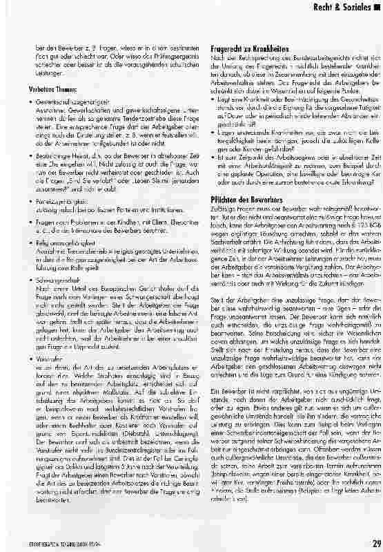 Vorschauseite 2: Wie stehts denn mit Ihrer Familienplanung? Fragen beim Einstellungsgespräch
