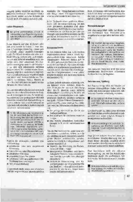 Vorschauseite 2: Akute Infektionen nach Osteosynthese