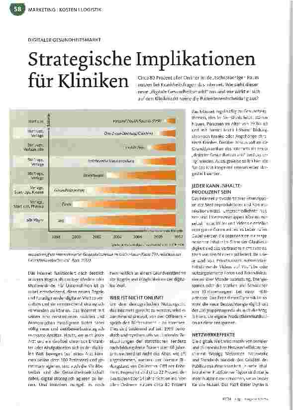 Vorschauseite 1: DIGITALER GESUNDHEITSMARKTStrategische Implikationen für Kliniken